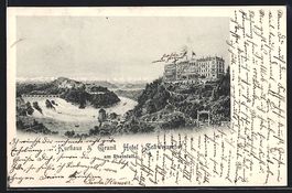 Litho Schaffhausen, Kurhaus und Grand Ho