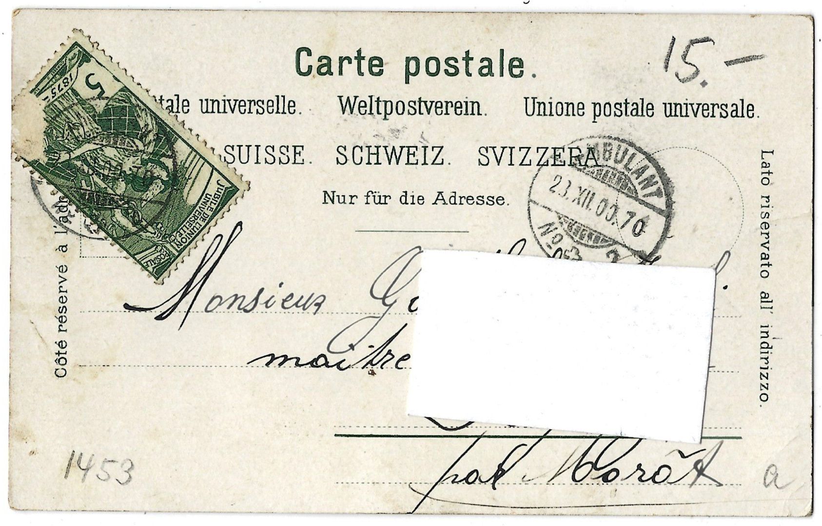 Cartoline postali: Gruss  aus  Biel   -   RESTAURANT   RÜSCHLI,  BIEL. – Usato da Bütschwil venduto da Jackson1A 1