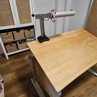 Mooo Kinderschreibtisch mit Lampe, höhenverstellbar, top Zus