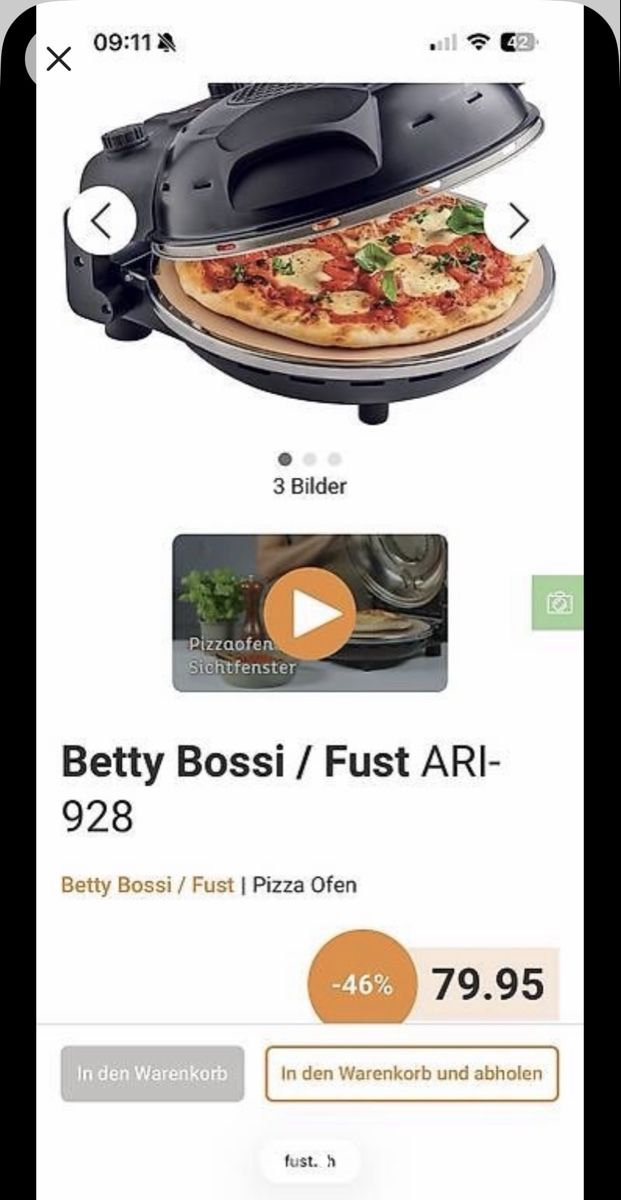 Betty Bossi Four à pizza: Four à pizza  – D'occasion à Köniz par Moulik69