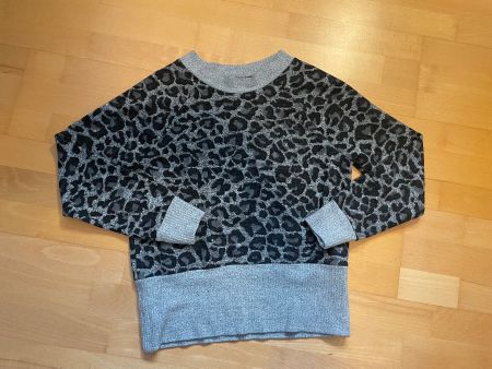 EDC Sweatshirt mit Leo-Muster Grau Gr. S – Esprit