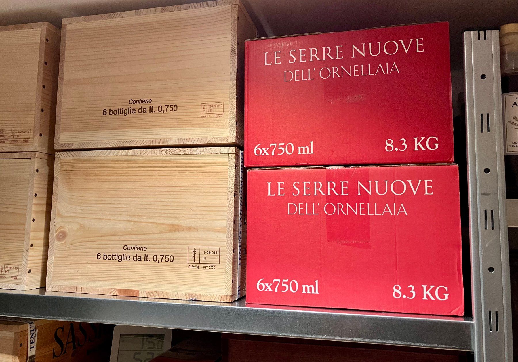 Ornellaia Wein: 6 Serre Nuove 2019 – Neu und originalverpackt aus Bettwiesen von LiquidDreams