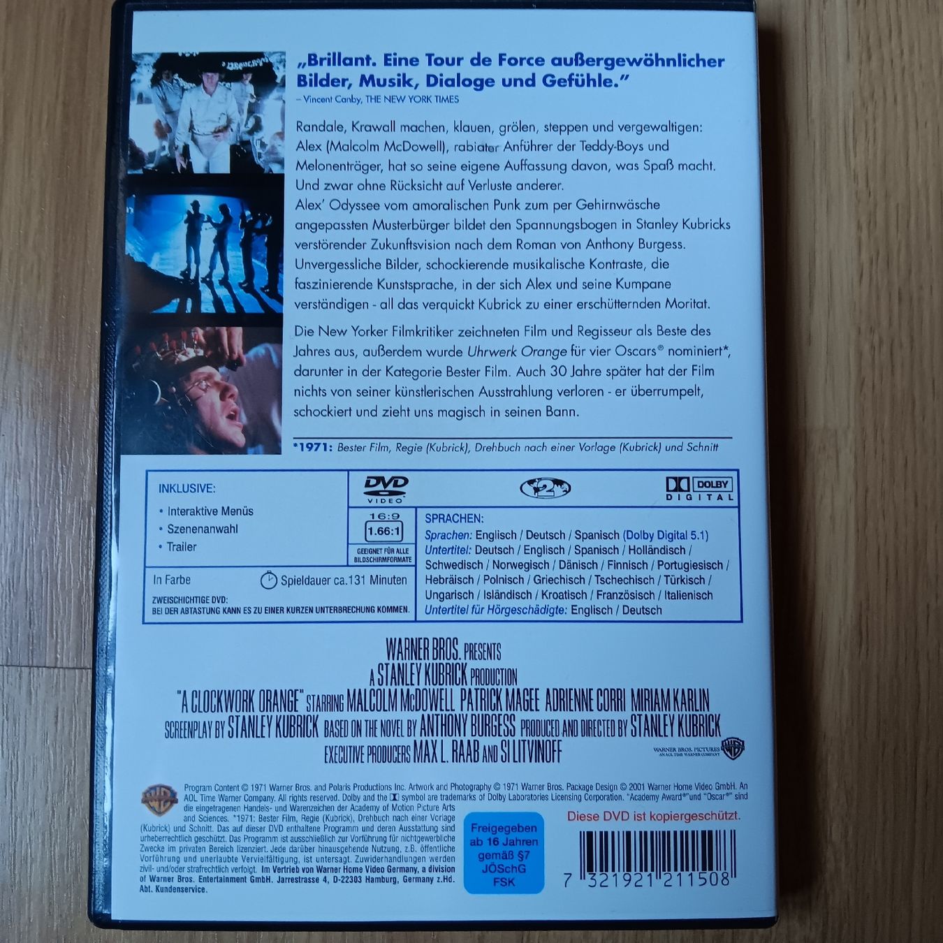 Tutti i DVDs: DVD Uhrwerk Orange / Clockwork Orange – Usato da Chur venduto da chr_b2cn 1