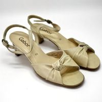 Sandales Gabor en cuir beige. Pointure 37.5