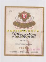 Etikette für Wein - Ritoznojčan 1960 (Slowenien) /bd