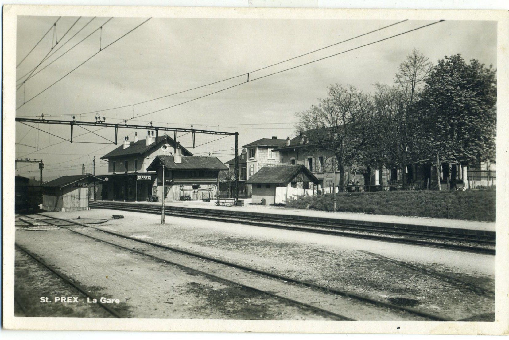 Cartoline postali: St-Prex. La Gare. Vers 1940 – Usato da Versoix venduto da HELVETICA_1