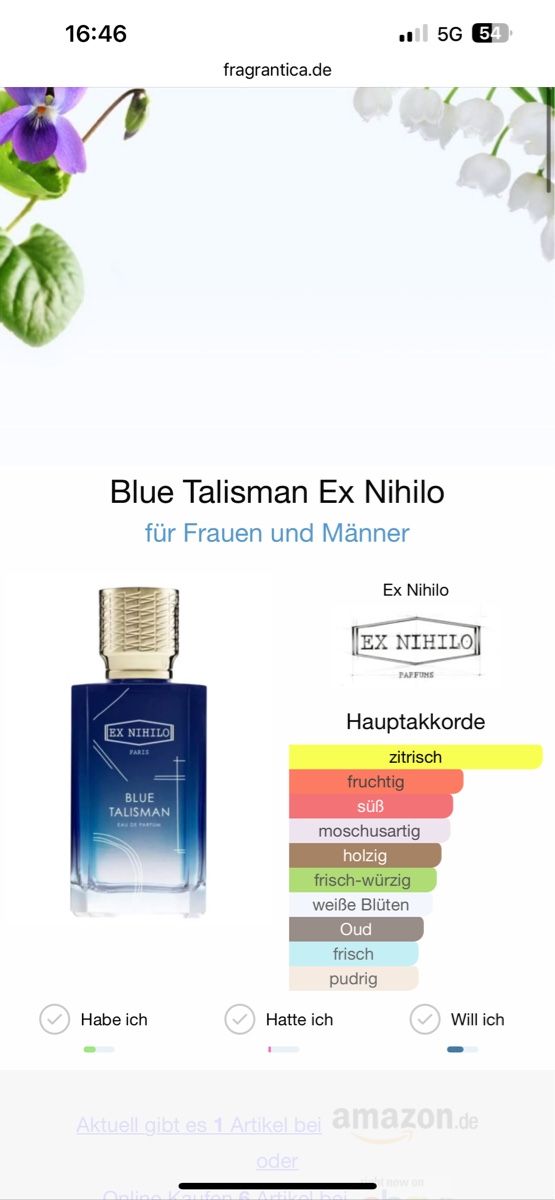 Parfum & Eau de Toilette: Ex Nihilo Blue Talisman, 5 ml – Gebraucht aus Sursee von nri_sbv9 4