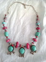 Collier bohème style ethnique vintage