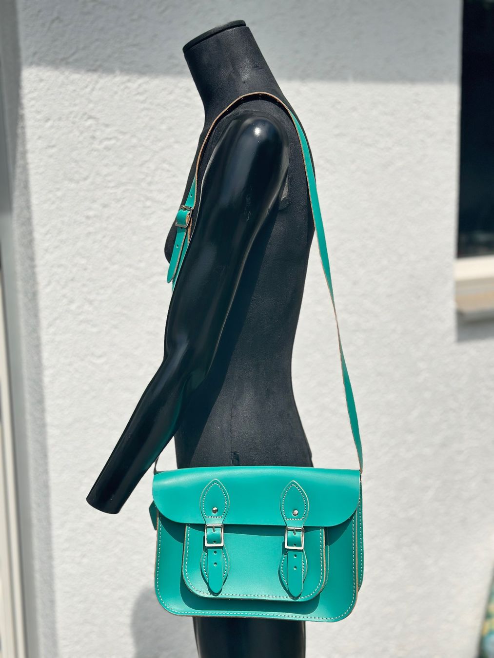 Borse da donna: Ledertasche türkis - neu – Nuovo (secondo la descrizione) da Zufikon venduto da Modestil365 3