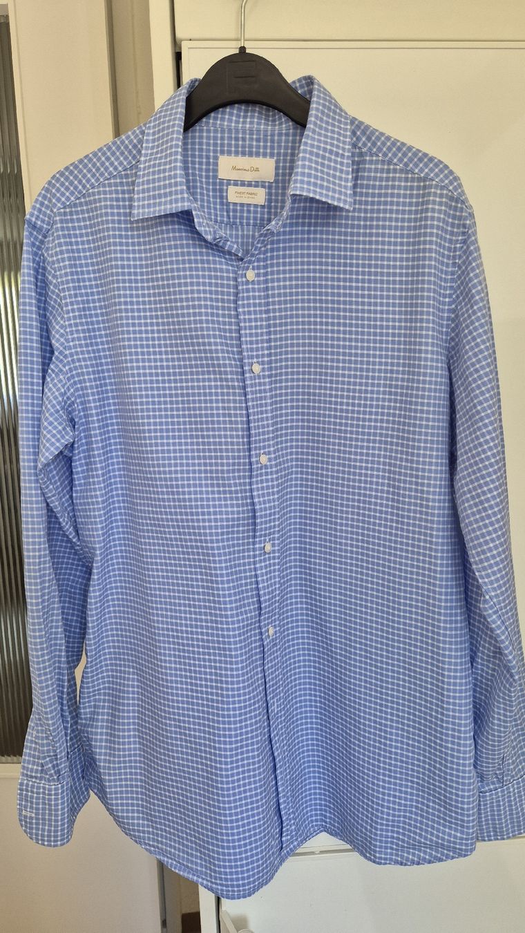 Massimo Dutti Camicie: Massimo Dutti Hemd, Grösse L, hellblau kariert, Top!  – Usato da Winterthur venduto da ann_7lxx