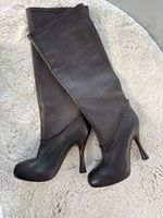 Bally Lederstiefel, Gr. 37, dunkel braun