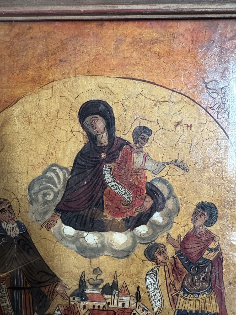 Dipinti: Antike Ikone mit Rahmen, religiöses Bild, Holz. – Usato da Buchs AG venduto da ChrizZa 5