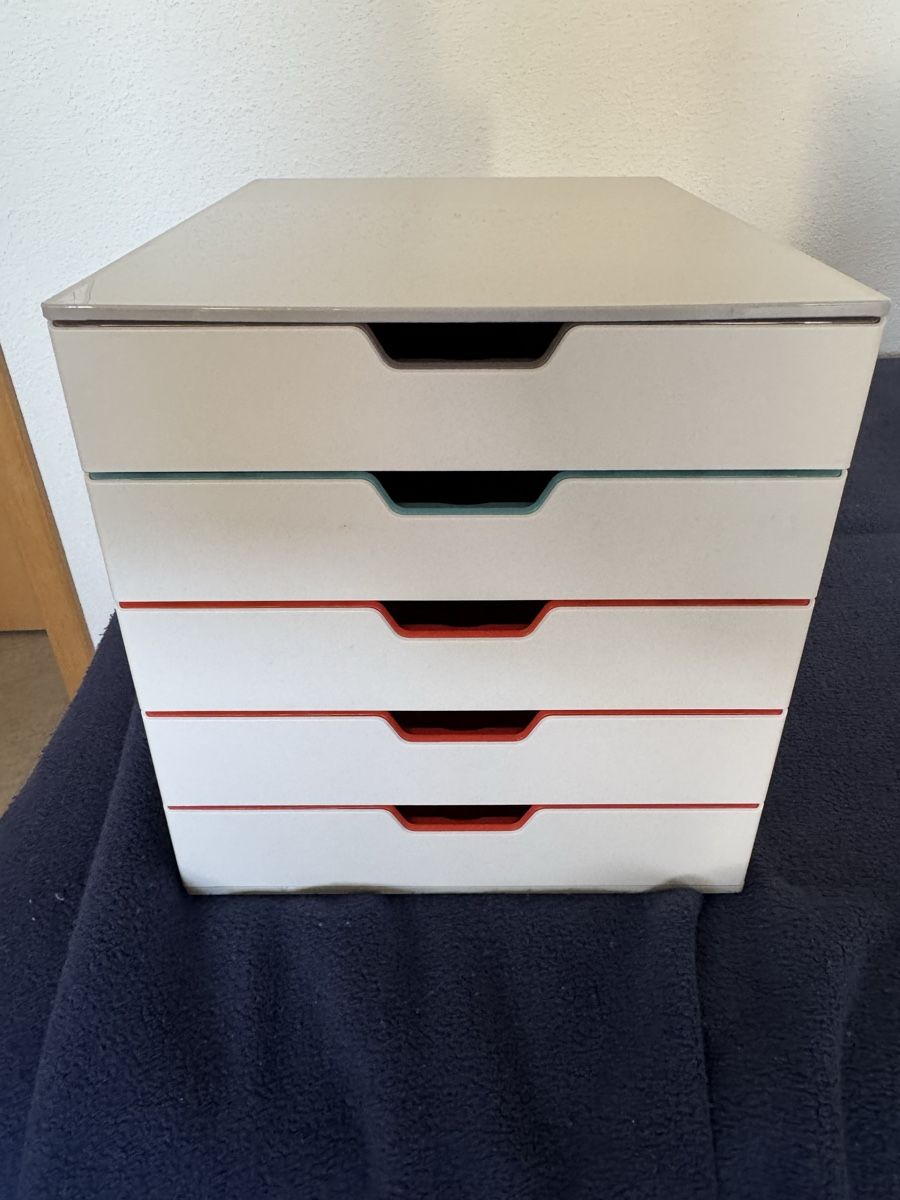 Sistemi di archiviazione: 3 Stück Durable Schubladenbox 5 – Usato da Buttwil venduto da Gm67