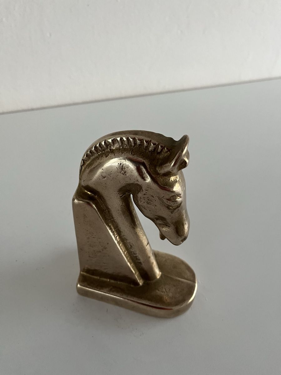 Tutte le decorazioni: Pferdekopf / Buchstütze / Art Deco / Messing – Usato da Wetzikon ZH venduto da seli03 6