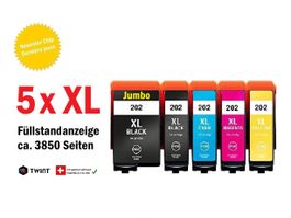 E-202 XL T-202 XL - Kompatible Drucker-Patronen Epson (1x5)