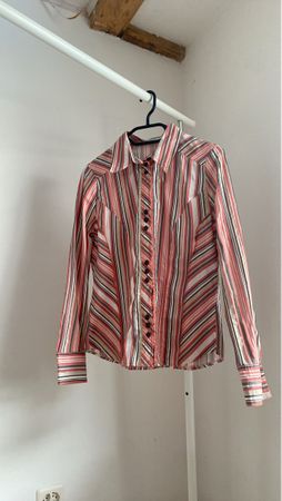 Sommerliche Bluse gestreift Gr. 38