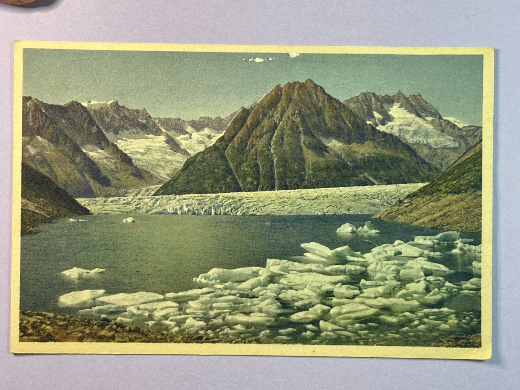 Ansichtskarten: Fiesch - Märjelensee – Gebraucht aus Steg VS von _vinci_