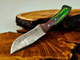 Geprüft! B Knife Faltenstahl DAMASCUS Damast Jagdmesser