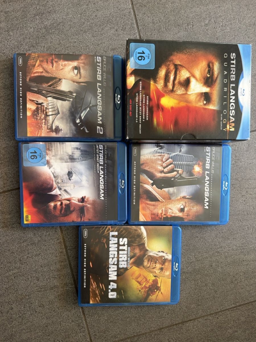 Alle DVDs: Stirb Langsam Quadrilogy BluRay – Gebraucht aus Hagendorn von masterchieff
