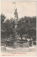Lenzburg Nikolaus-Brunnen ca 1920, animiert
