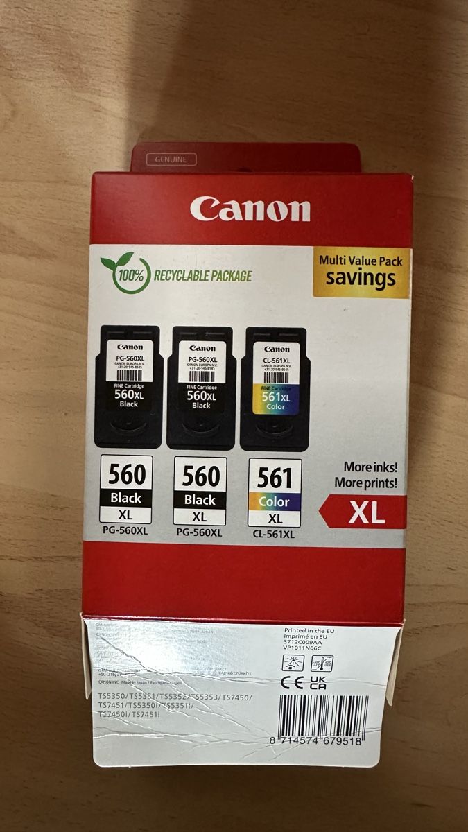 Canon Cartucce per stampanti & toner: Canon  560XL 561XL – Nuovo (secondo la descrizione) da Bowil venduto da TBT15