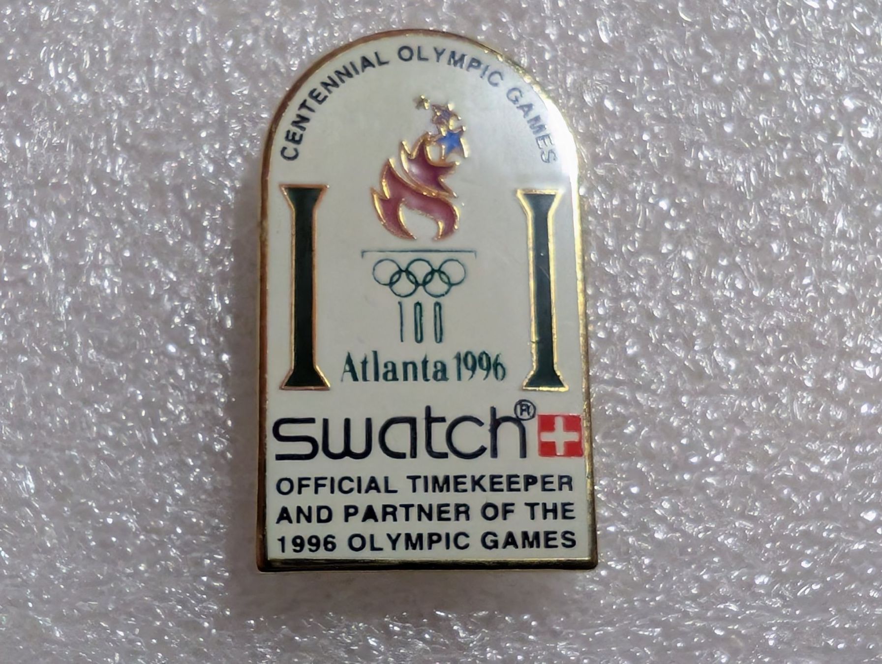 Placchette & Badge: Ansteckpin 213: Olympia x Swatch – Usato da Oppligen venduto da Pin-Fall-Shop