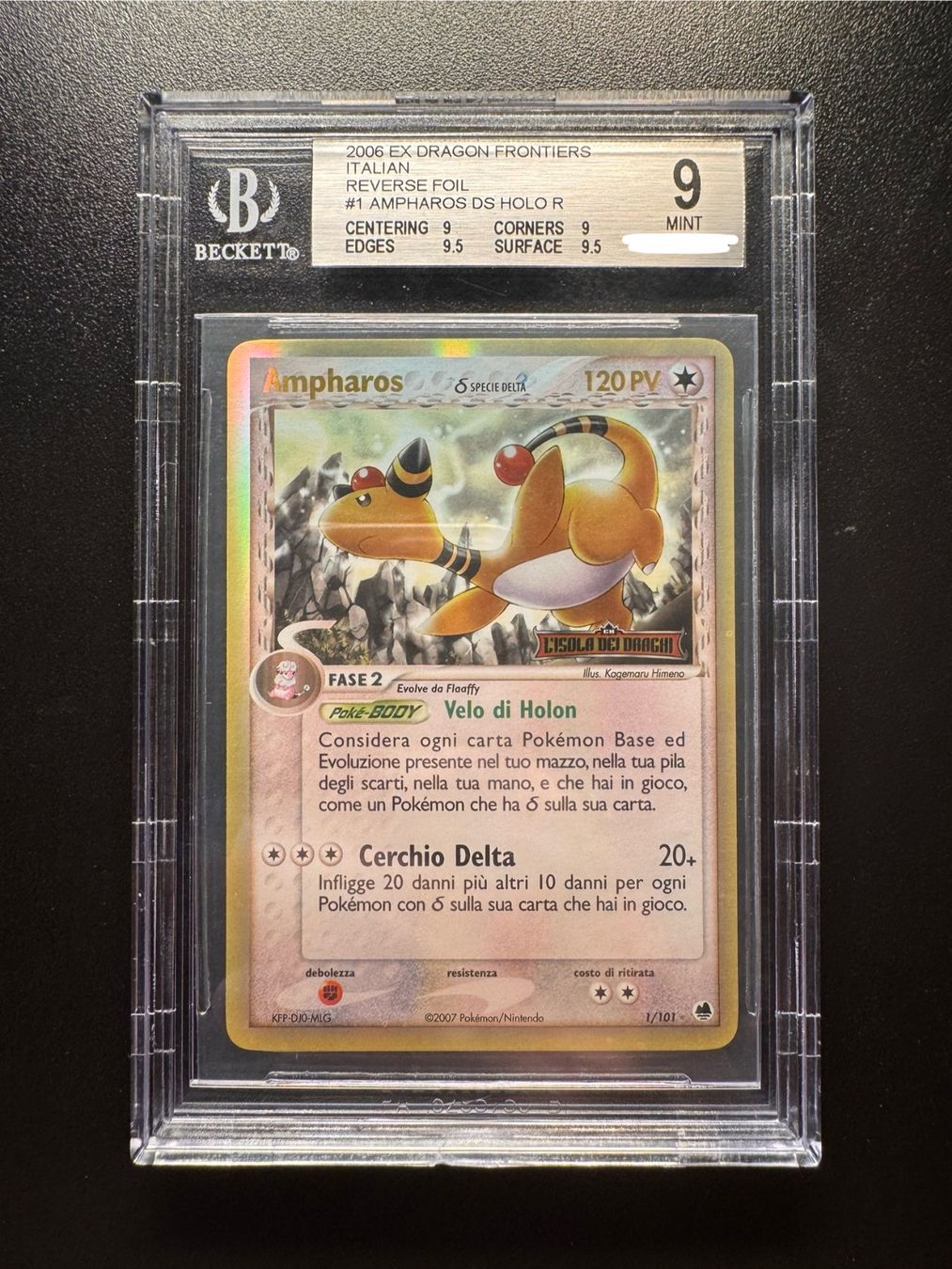 Pokémon Carte collezionabili: Pokemon Ampharos BGS 9 – Usato da Corticiasca venduto da gio_yp69