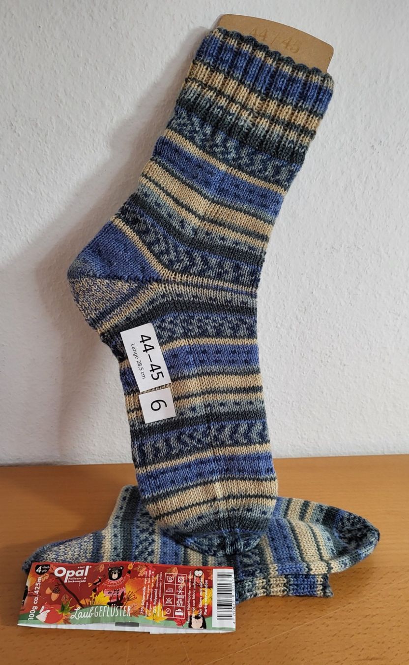 Calze: Socken 44-45 handgestrickt Nr 6 – Nuovo e nell'imballaggio originale da Winterthur venduto da Baer49
