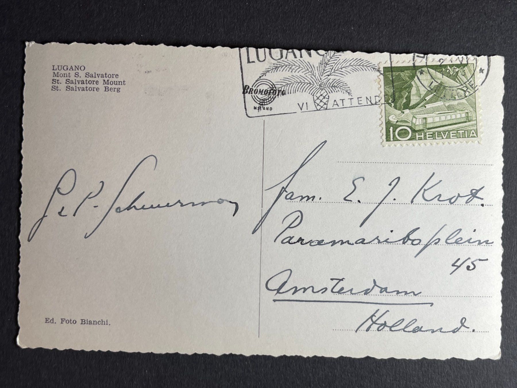 Cartoline postali: Lugano - Monte S. Salvatore – Usato da Steg VS venduto da danwer74 1