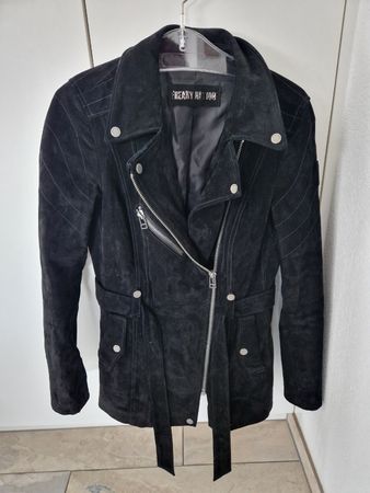 Freaky Nation Wildleder Jacke, Schwarz, Gr. M/ kaum getragen
