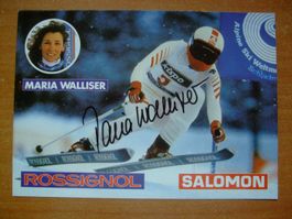 MARIA WALLISER (CH) SKISTAR AUTOGRAMMKARTE