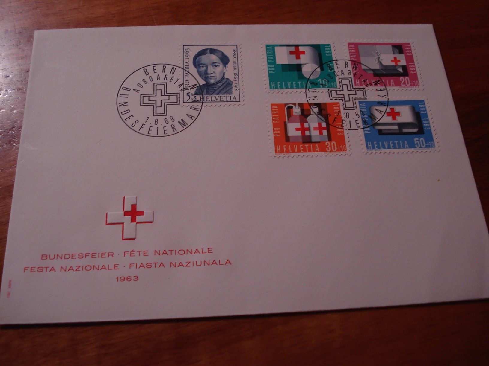 Tutti i francobolli: FDC Pro Patria 1963, ungelaufen – Usato da Niederwil AG venduto da morostahu