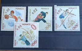 JO 1964 Tokyo  Monaco Michel Satz - Série 784-787**