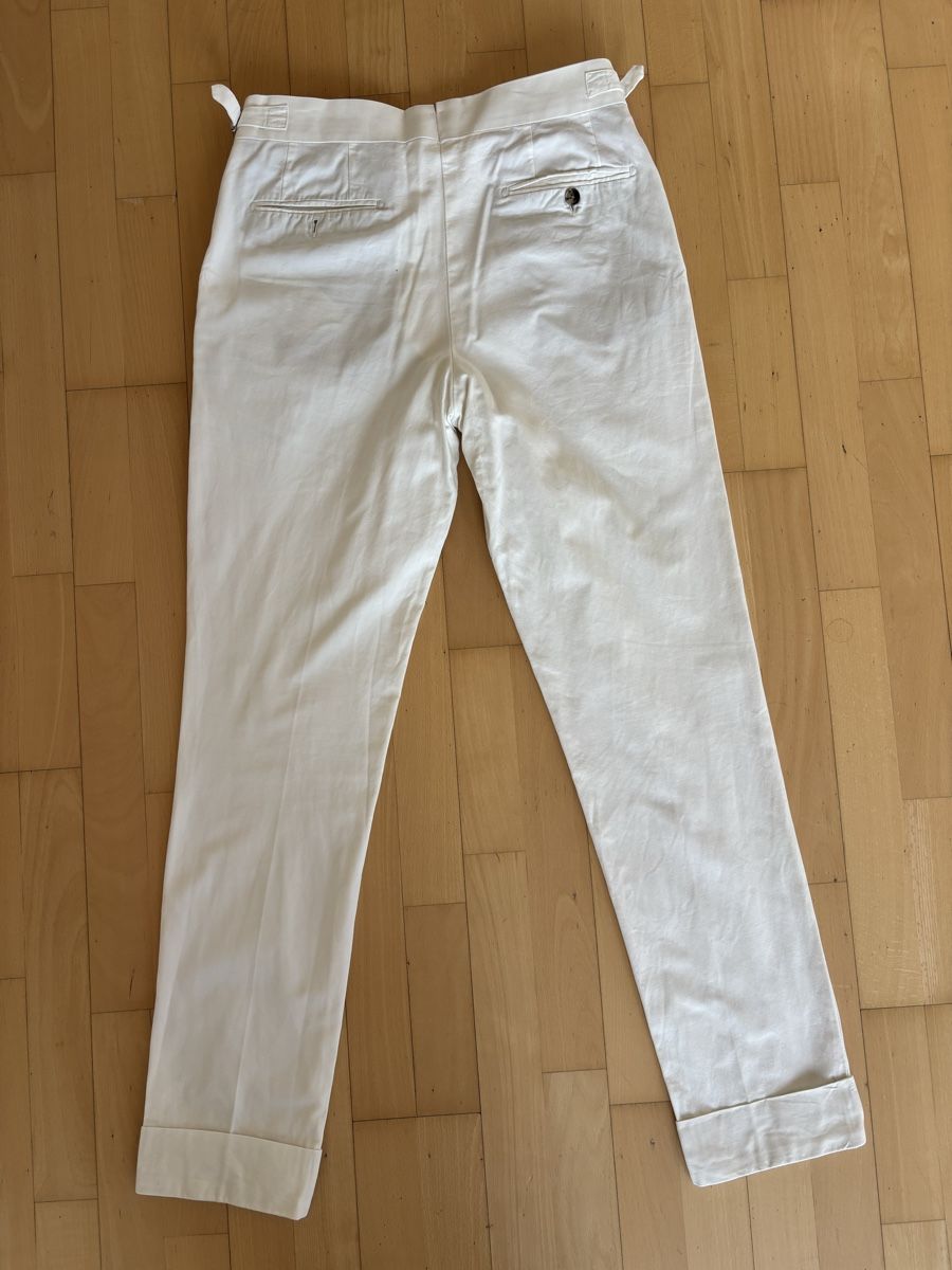 Suitsupply Pantaloni: SuitSupply Braddon Turn Up Trousers, Size 30, Cotton – Usato da Zürich venduto da Grothschild 2