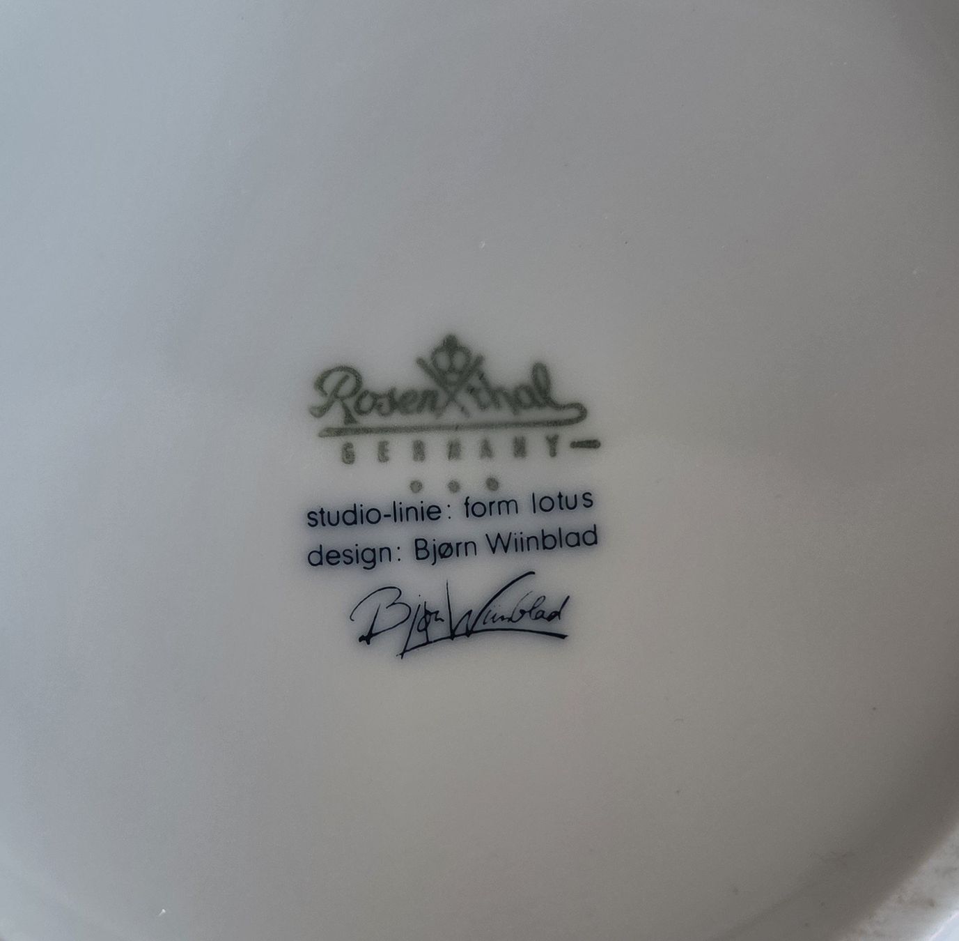 Rosenthal Set di piatti: Rosenthal Studio Line Biorn Wiinblad – Usato da Kriens venduto da 1mars10 6