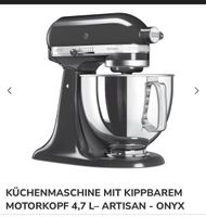 Küchenmaschine KitchenAid 4,7L Artisan Onyx Matt schwarz 