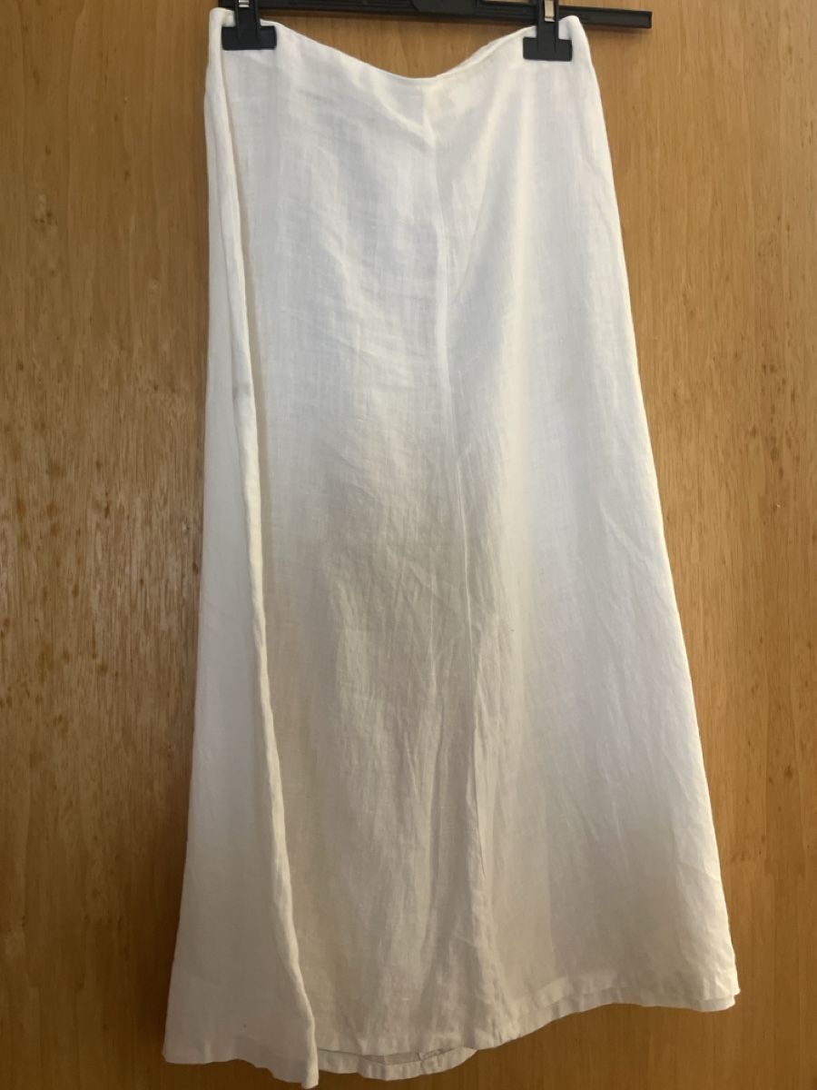 Gonne: Pure Lino Summer Skirt White – Usato da Porsel venduto da ali_tdk9