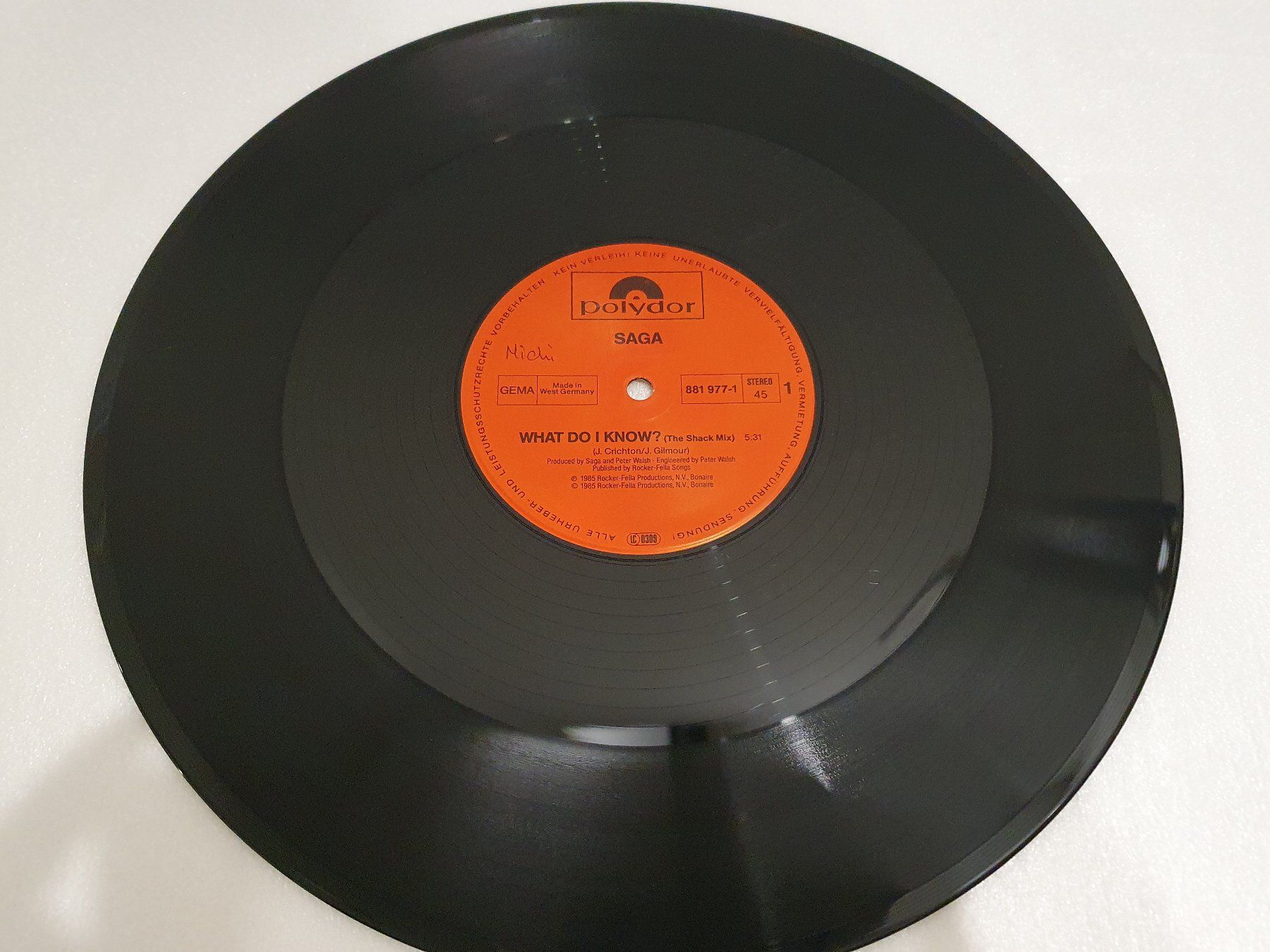 Schallplatten: Saga – What Do I Know? (Maxi, Rock) – Gebraucht aus Uster von Vinyl-Leidenschaft 2