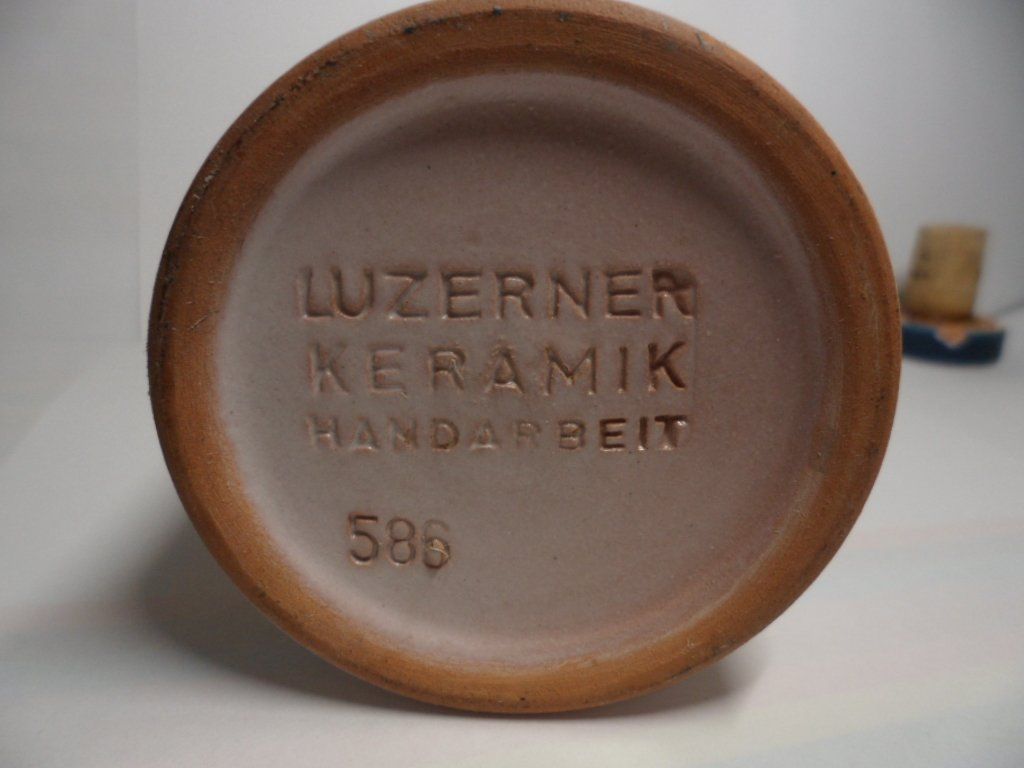 Flaschen: LUZERNER  KERAMIK  Pflümli  Flasche – Neu (gemäss Beschreibung) aus Langnau i. E. von gf2_29jt 4