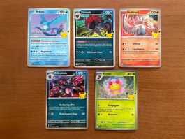 Pokemon Karten Set Holo 30 Jahre (Versand gratis)