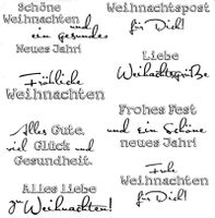 Silikonstempel Schöne Weihnachten
