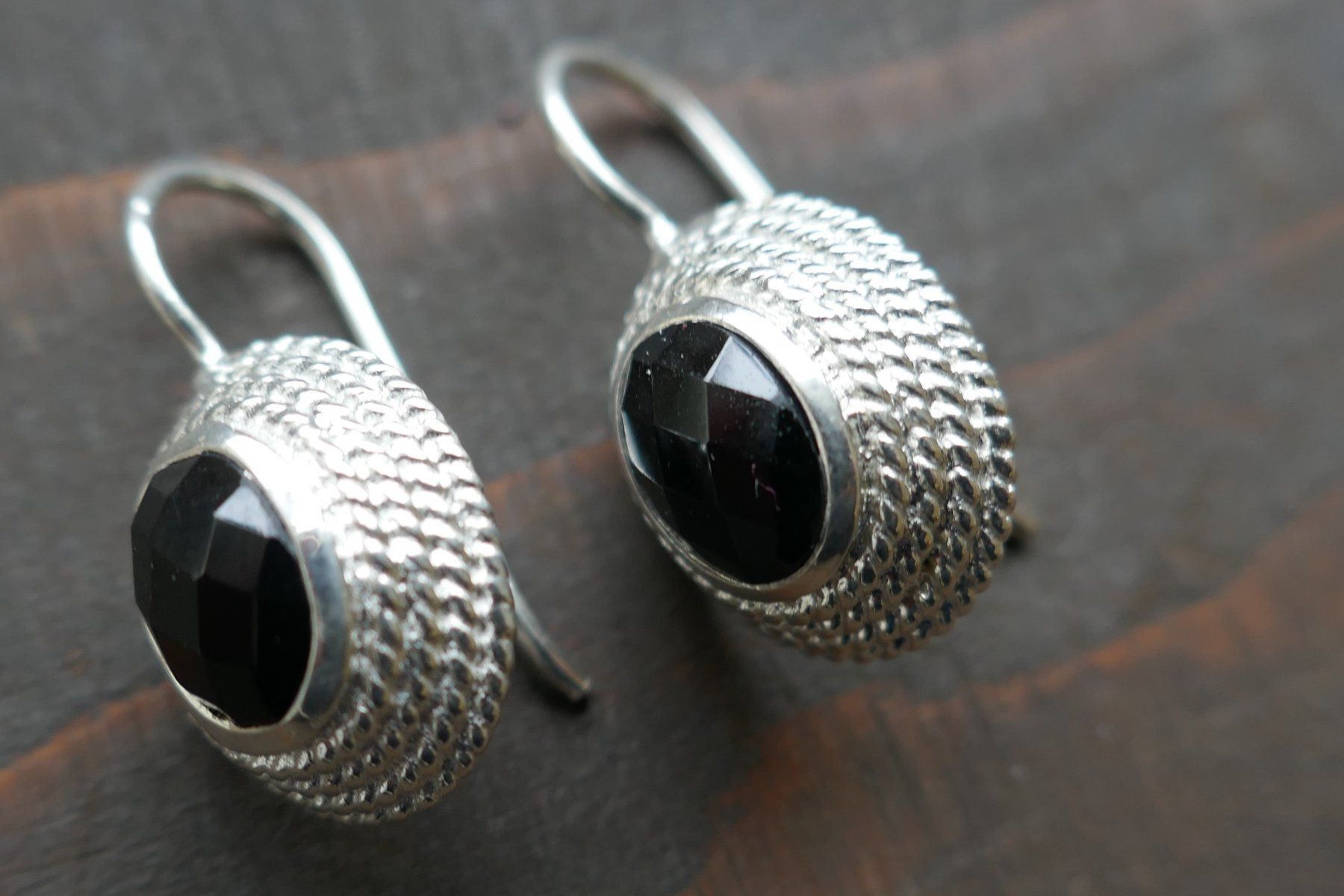 Orecchini pendenti & Orecchini a lobo: Ohrhänger in Silber mit Onyx – Nuovo (secondo la descrizione) da Arboldswil venduto da estrella925 1