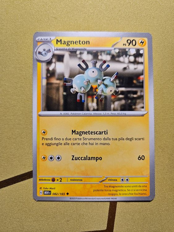 Pokémon Carte collezionabili: 151 - Magneton 082/165 – Usato da Bellinzona venduto da Pokemarco