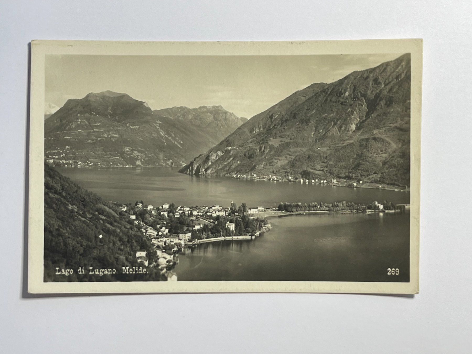 Ansichtskarten: Mélide - Lago di Lugano – Gebraucht aus Steg VS von _vinci_