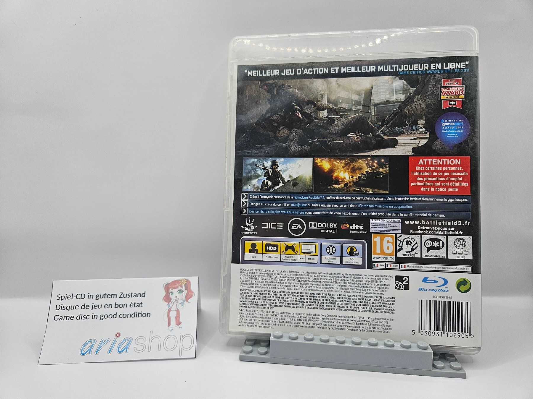Sony Giochi: Battlefield 3 PS3 DE / FR / EN CIB – Usato da Hauterive NE venduto da ariashopch 1