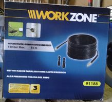 Workzone Rohrreinigungsset 150 bar 15 Meter neuwertig