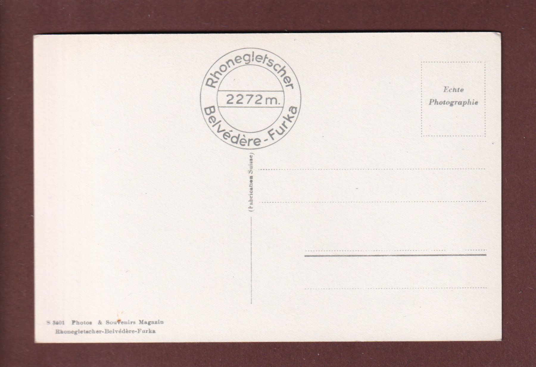Cartoline postali: RHONEGLETSCHER - Hotel Belvédère – Usato da Pully venduto da nicecards 1