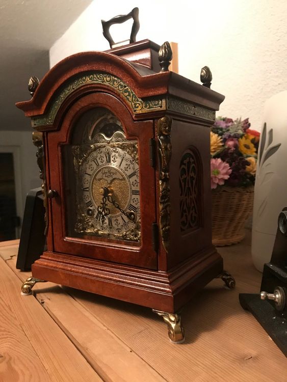 English table clock John Thomas, London 1950 TOP !! Kaufen auf Ricardo