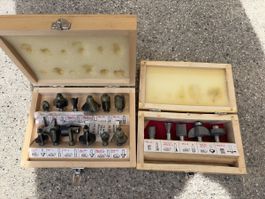 Fräswerkzeug Set Holzbearbeitung 2 Koffer mit div. Fräsern