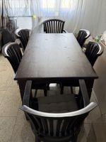 Massivholztisch mit 6 Stühlen - Top Zustand!